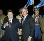 Hosni Mubarak and George W. Bush
